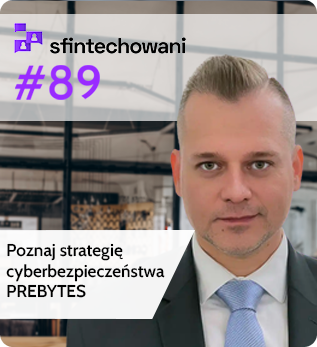Bartosz Kwitkowski na okładce 89. odcinka podcastu sfintechowani