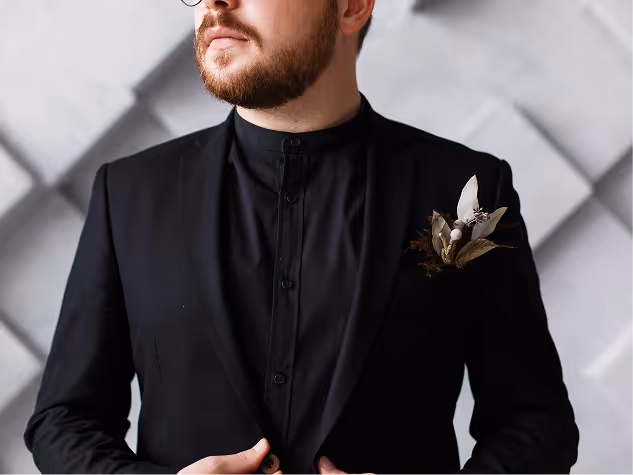 bespoke black suit in dubai