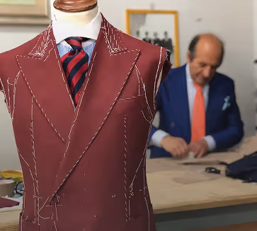 bespoke double breasted suit in dubai