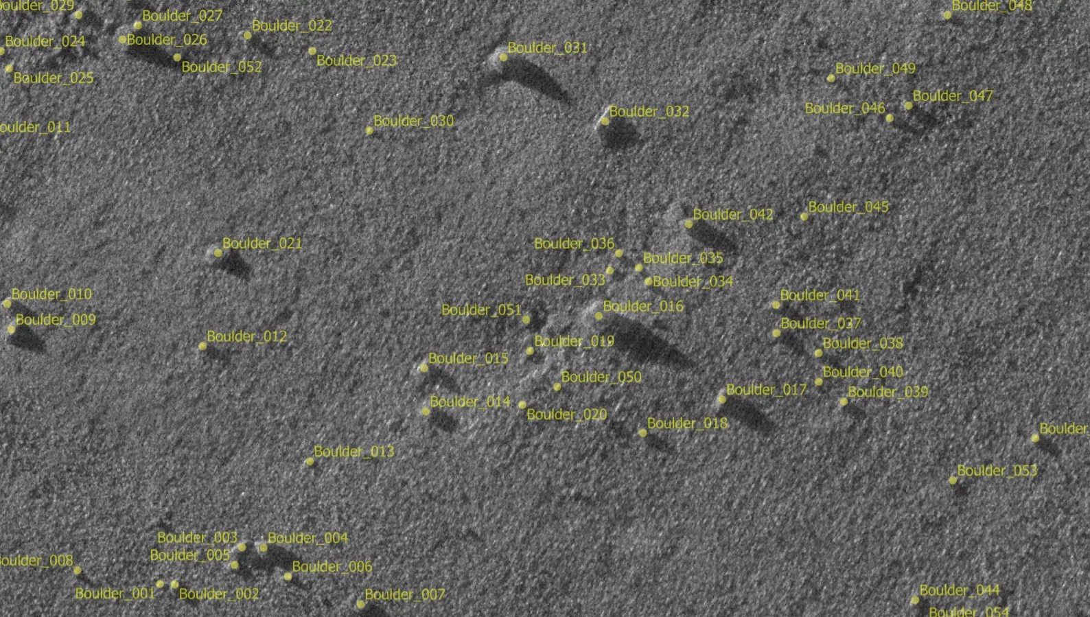 Automated boulder detection mapping using advanced target classification software from high-resolution sonar data to accelerate offshore workflows.