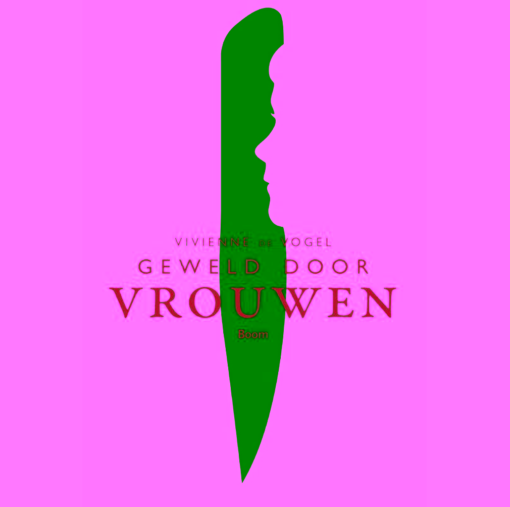 een roze kaft met de tekst geweld door vrouwen