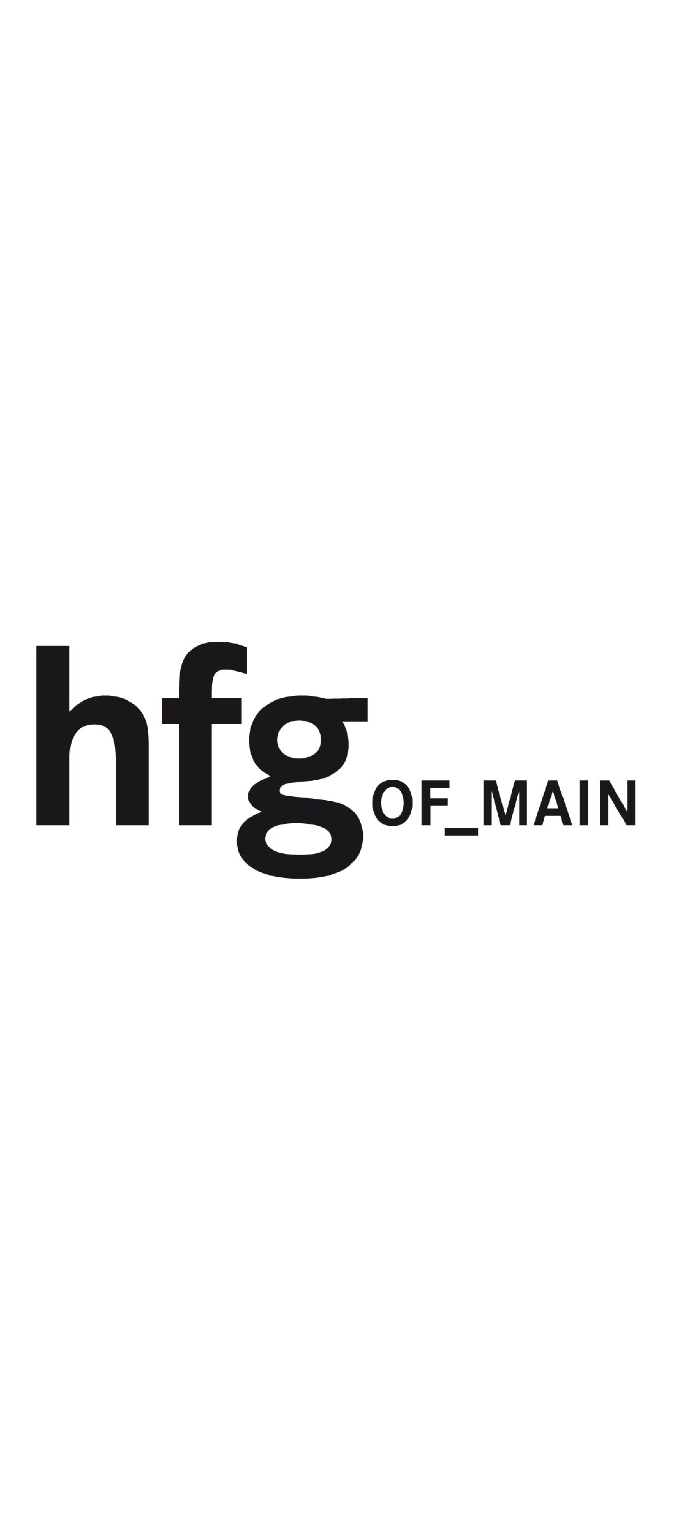 Text logo reading 'hfg OF_MAIN' in black on a white background.
