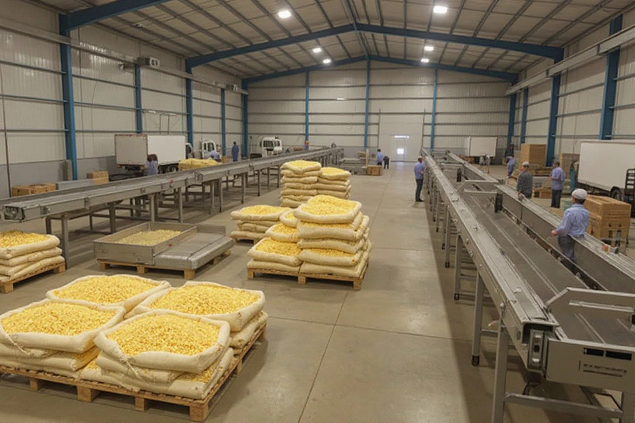 Millet trade operations showcasing wholesale distribution and commercial trading activities#1.5