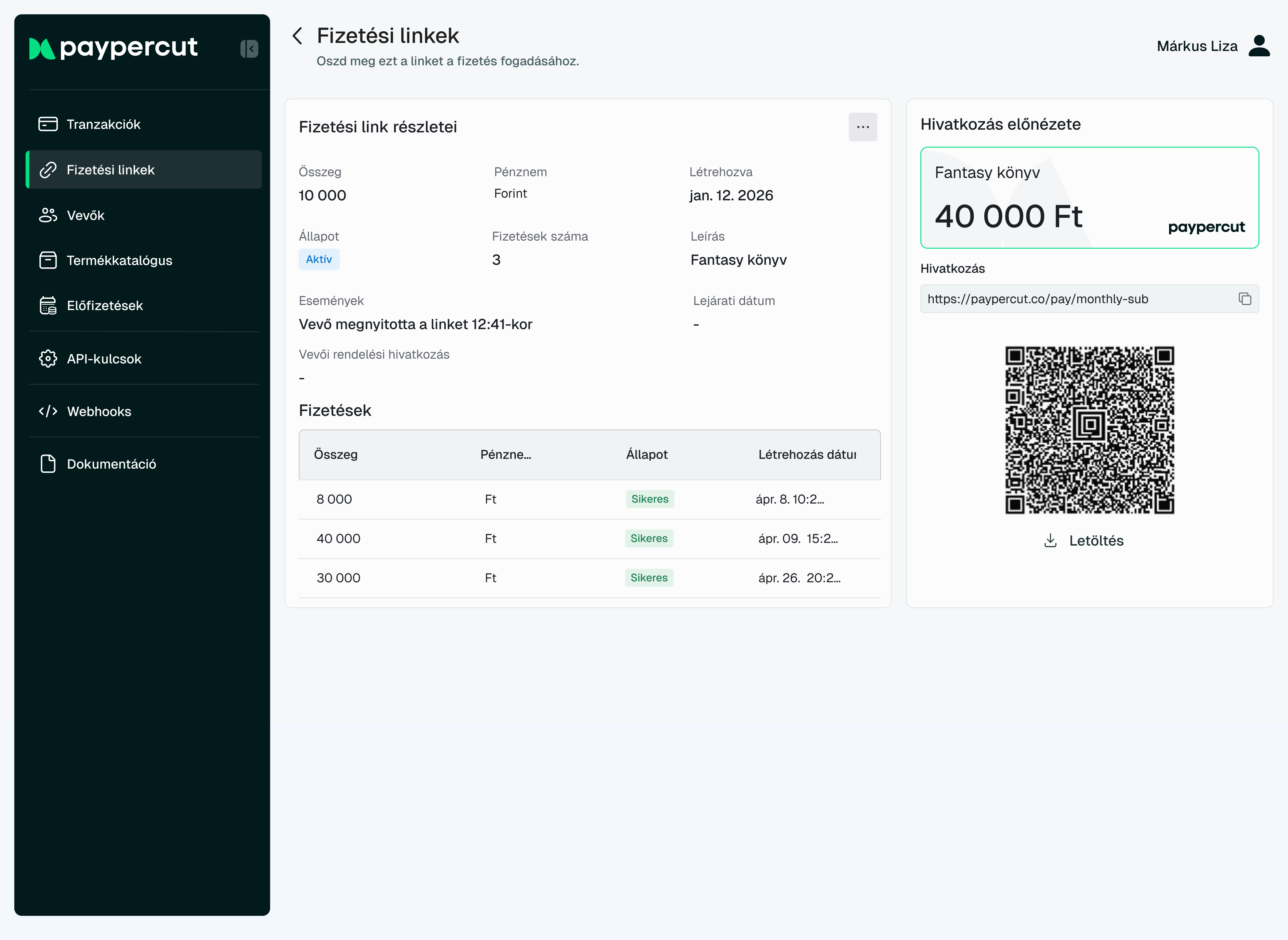 EN Payment links