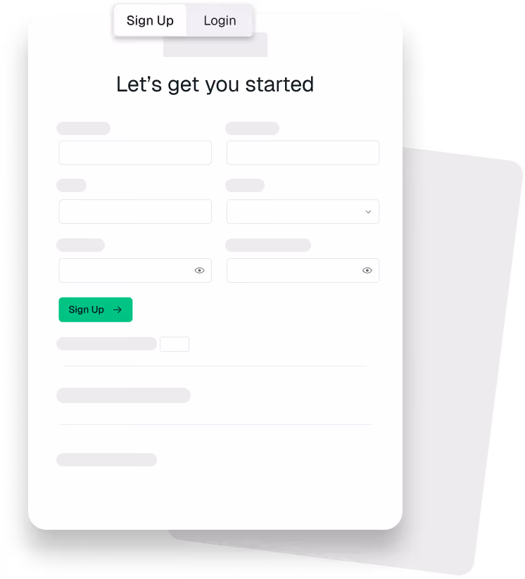 EN Sign up