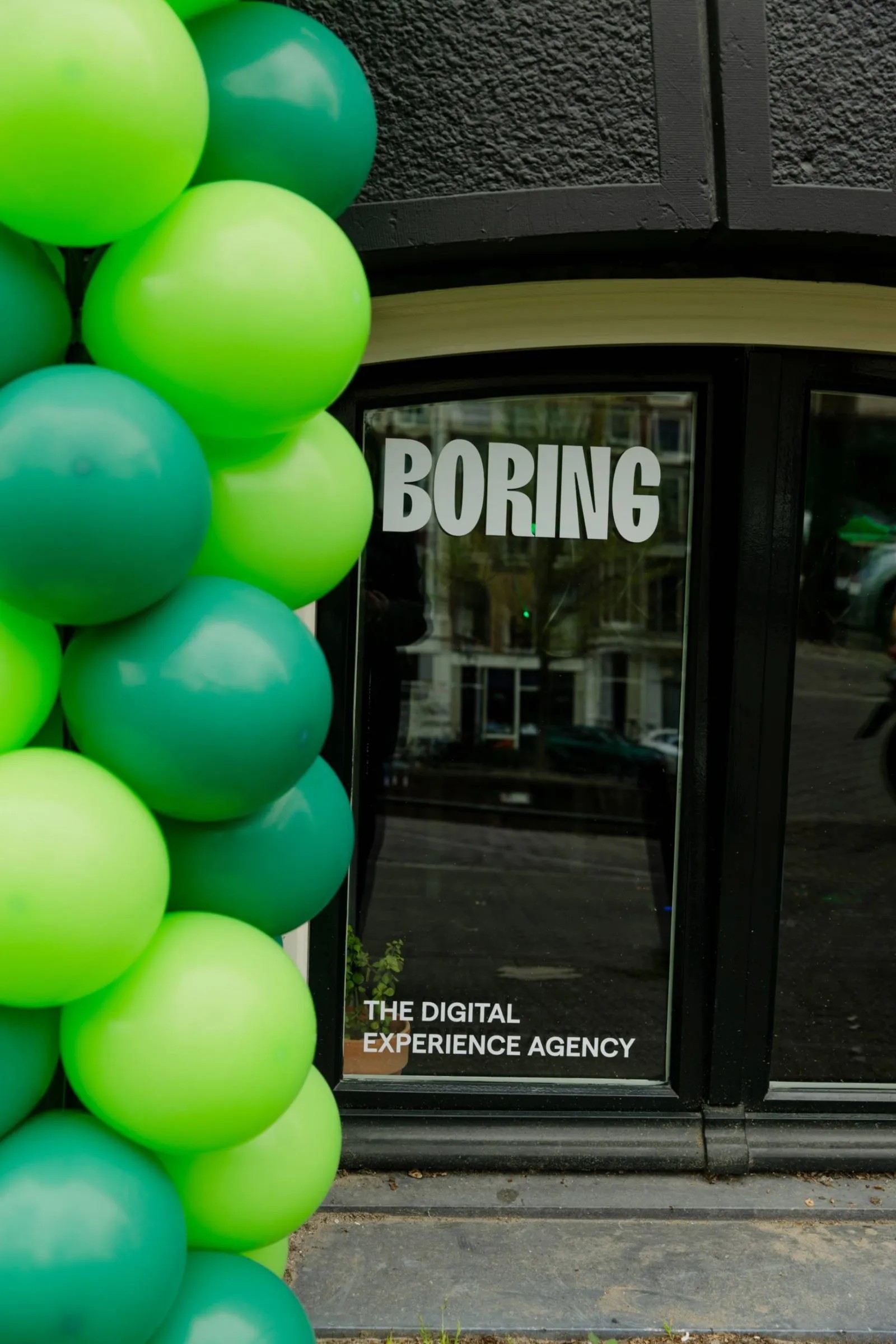 Image of front door at Boring headquaters