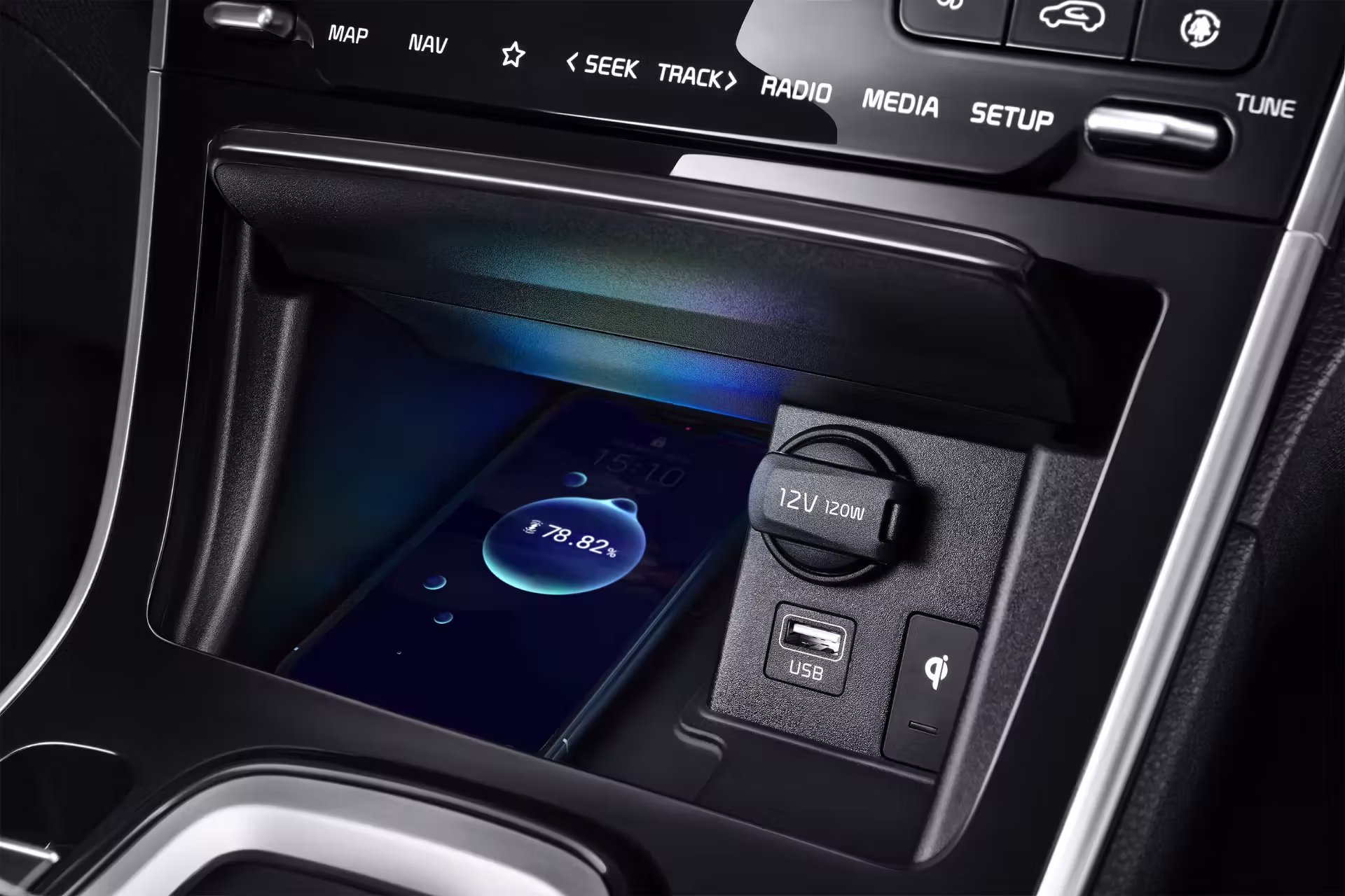 Wireless charging tray
