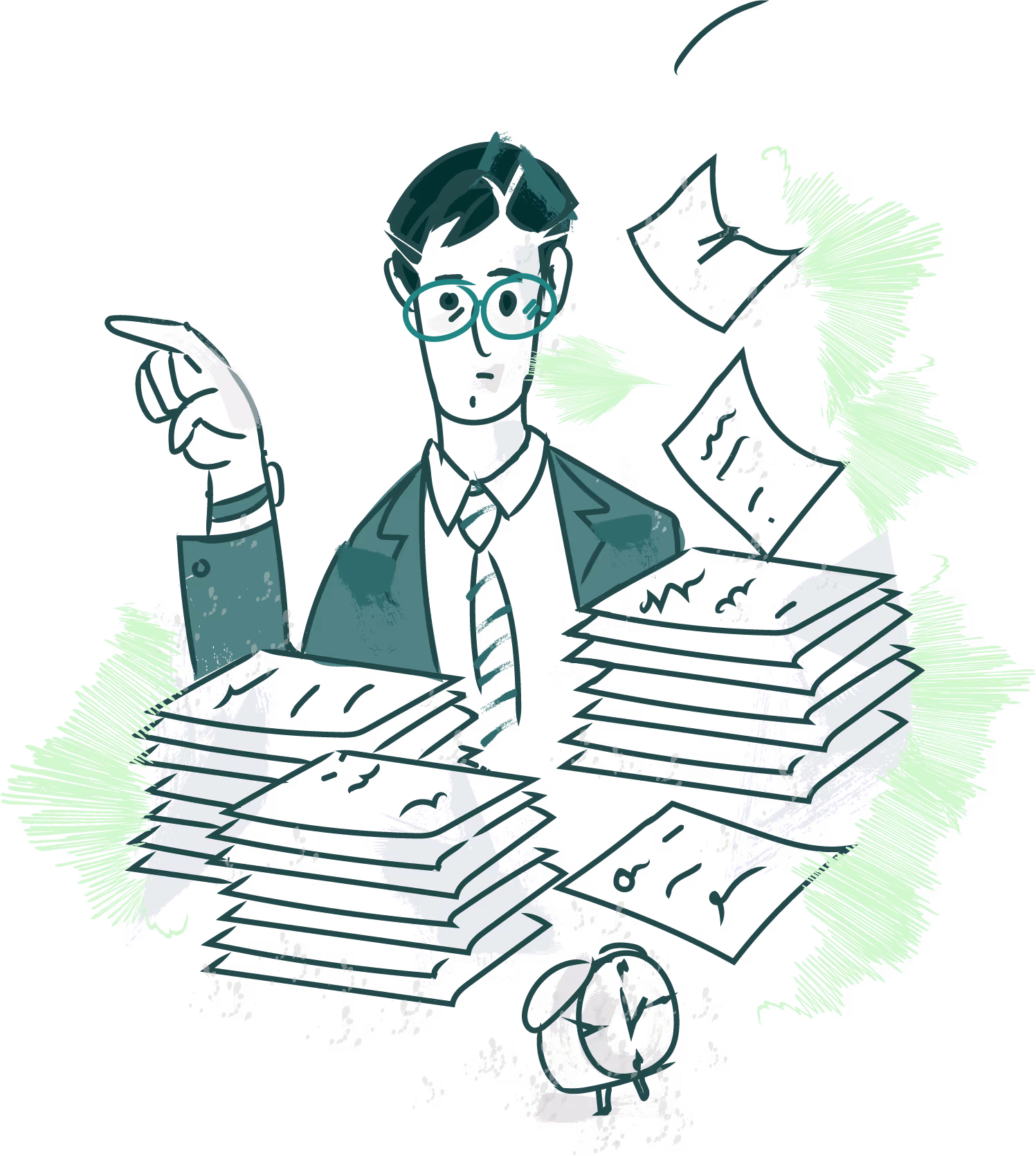 an illustration showing the main features