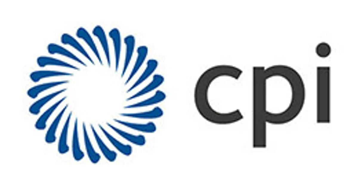 CPI logo with a blue circular abstract design next to lowercase letters 'cpi'.