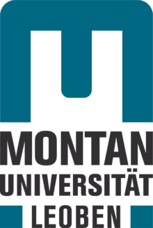 Logo of Montanuniversität Leoben featuring a stylized 'M' above the text Montan Universität Leoben.