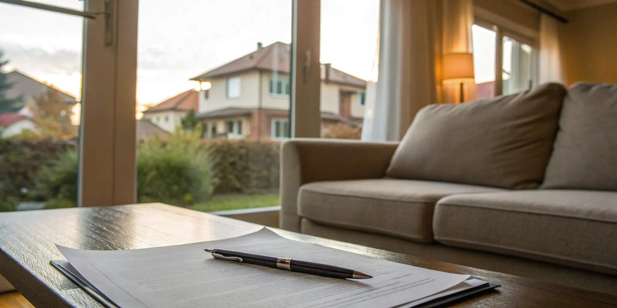 A report from the best portable tenant screening service on a table with a pen.A report from the best portable tenant screening service on a table with a pen.