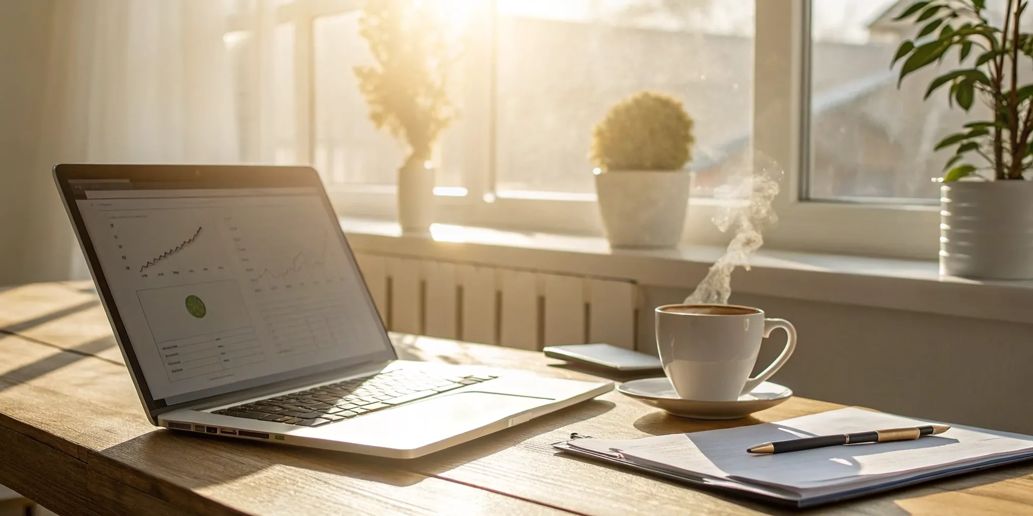 A small landlord reviewing a report from one of the best tenant screening services.