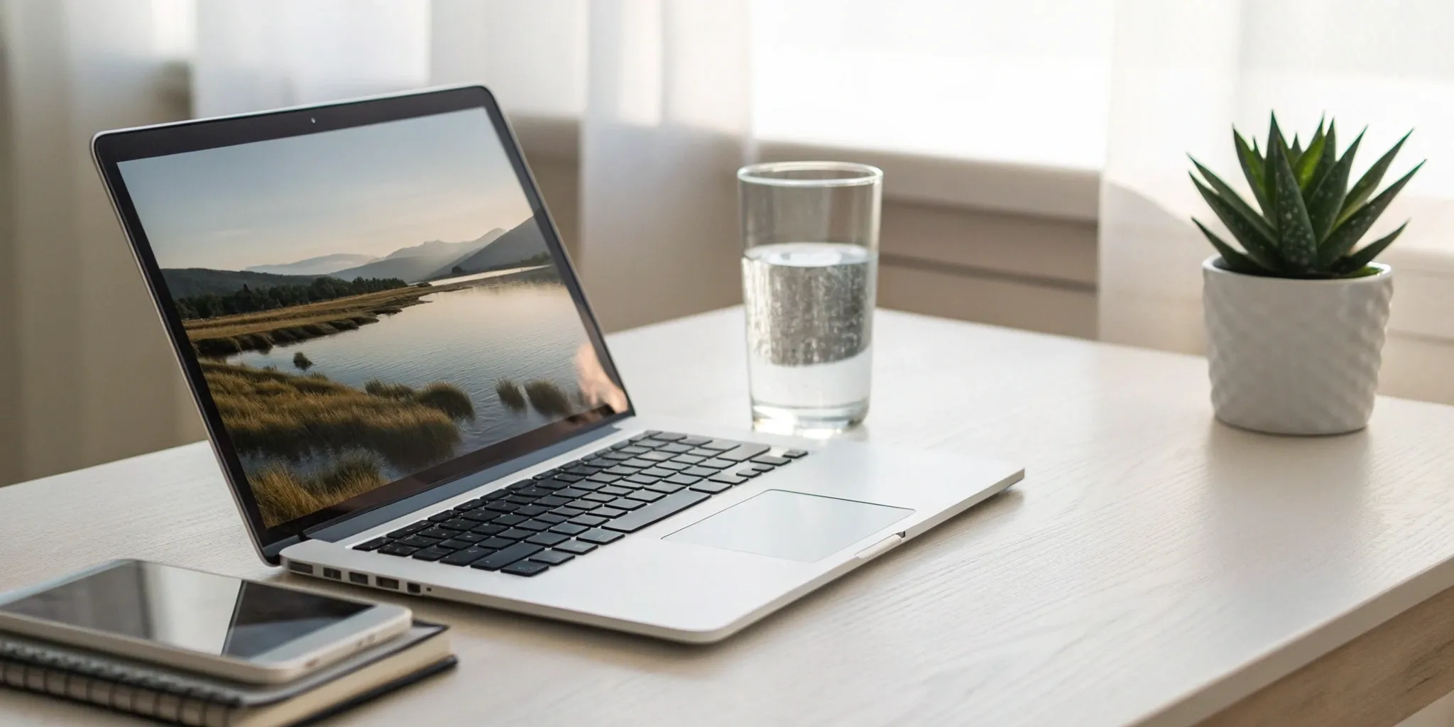A landlord reviewing a consumer reporting agency tenant background check on a laptop.