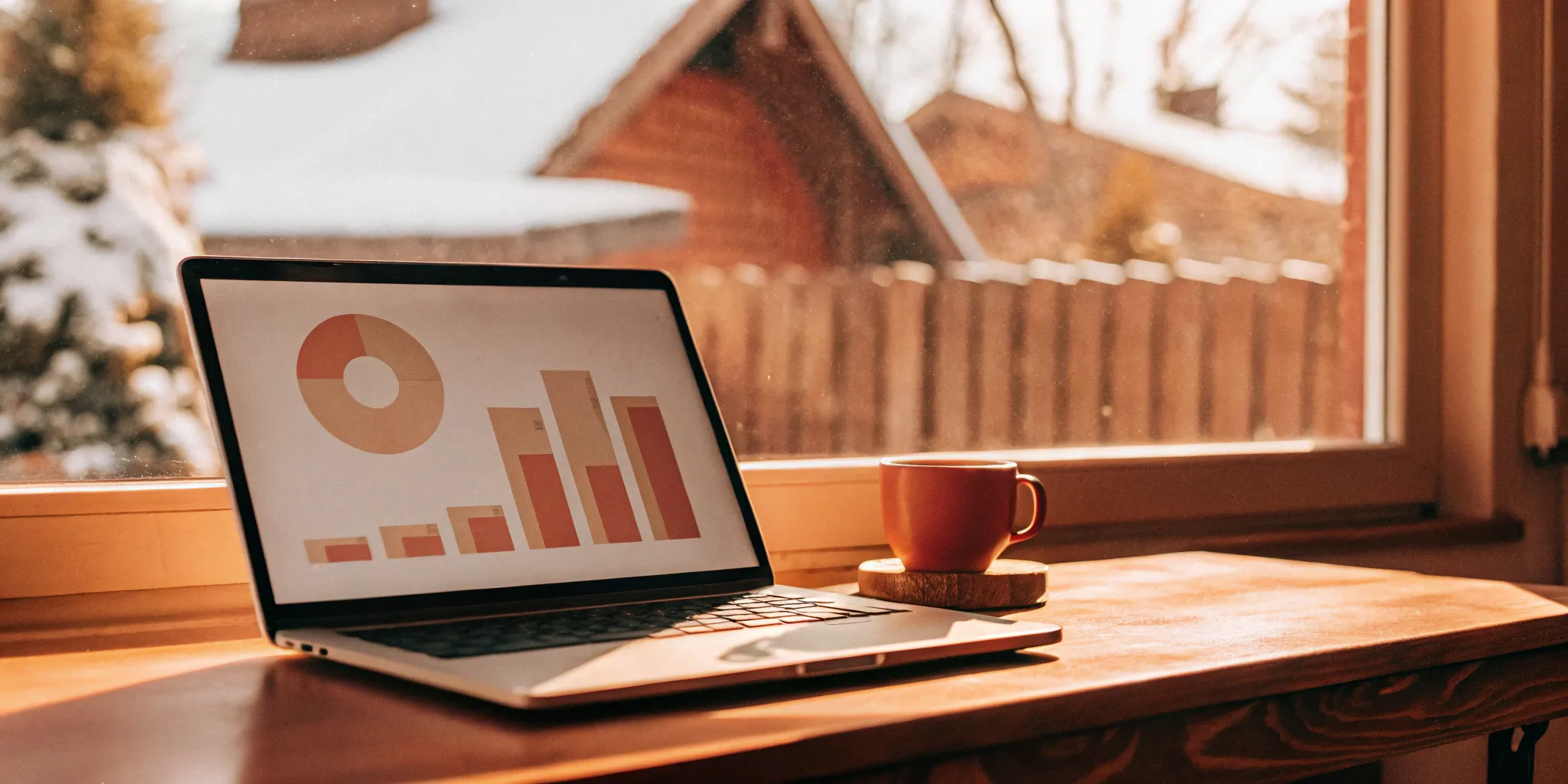 Checking a tenant's eviction history report on a laptop.