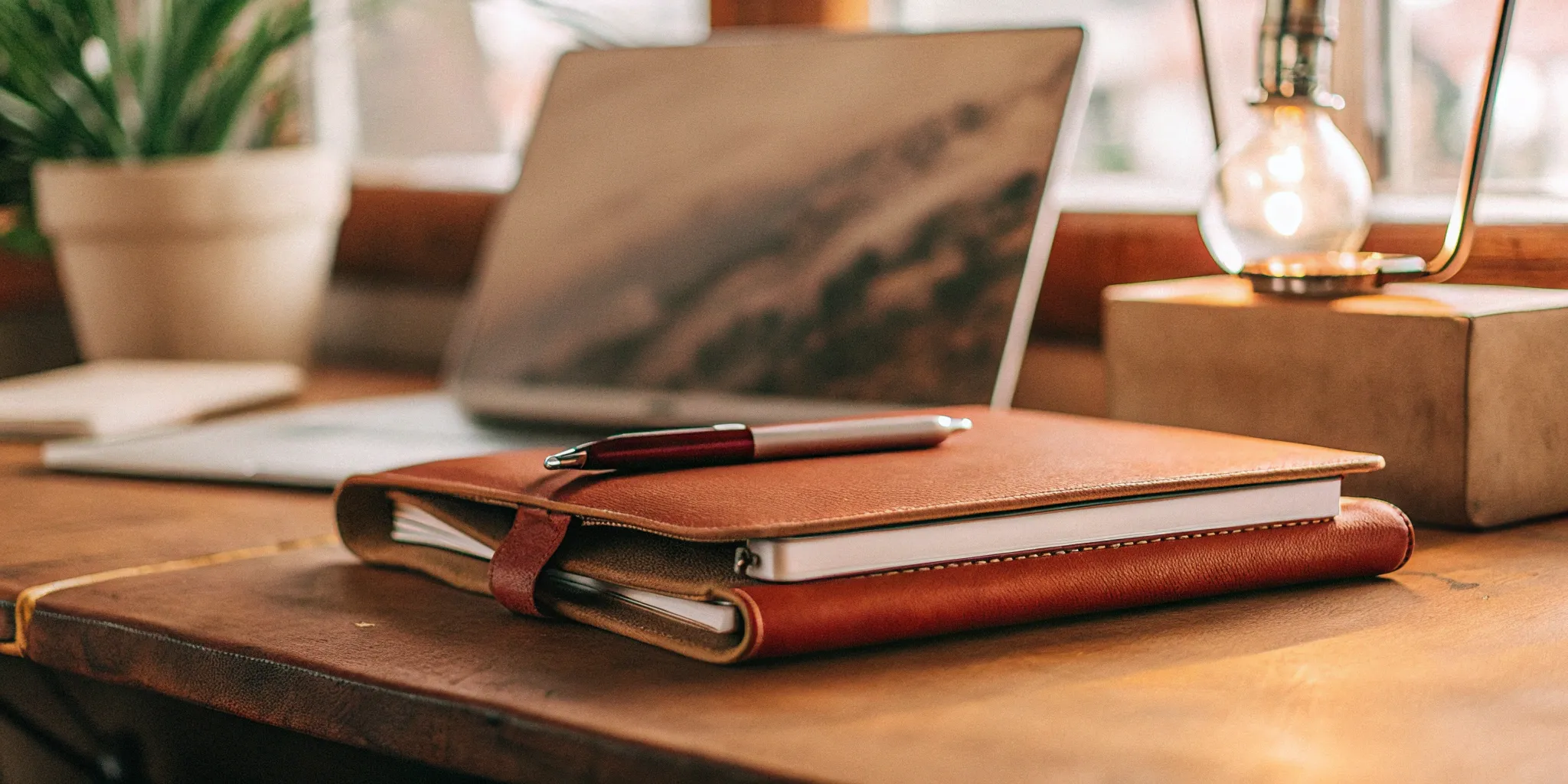 A landlord at a desk using a laptop to find the best tenant background check service on Reddit.