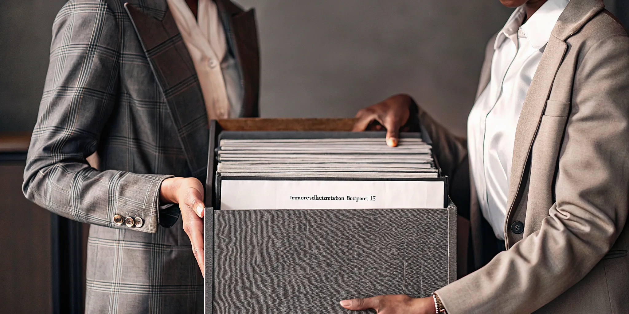A renter reviewing their tenant information report with a landlord.