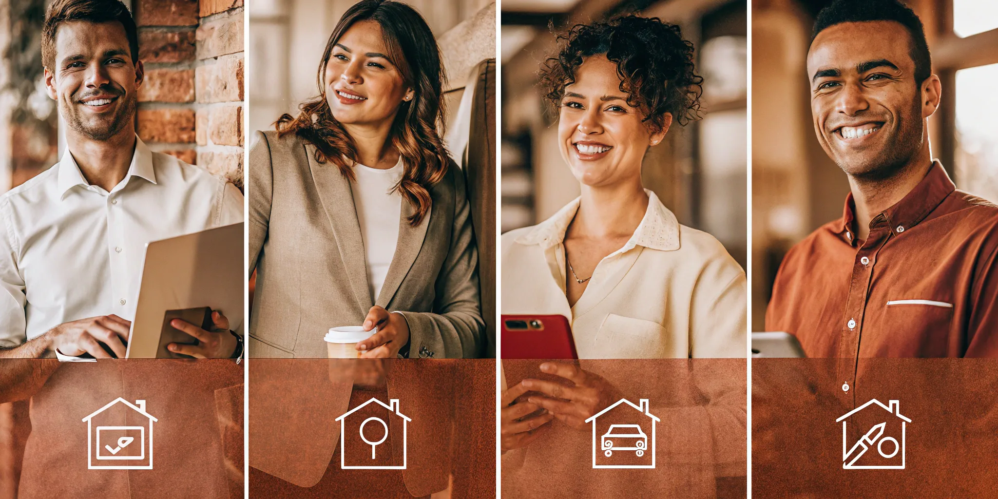 A landlord comparing the best online background check for tenants on a computer.