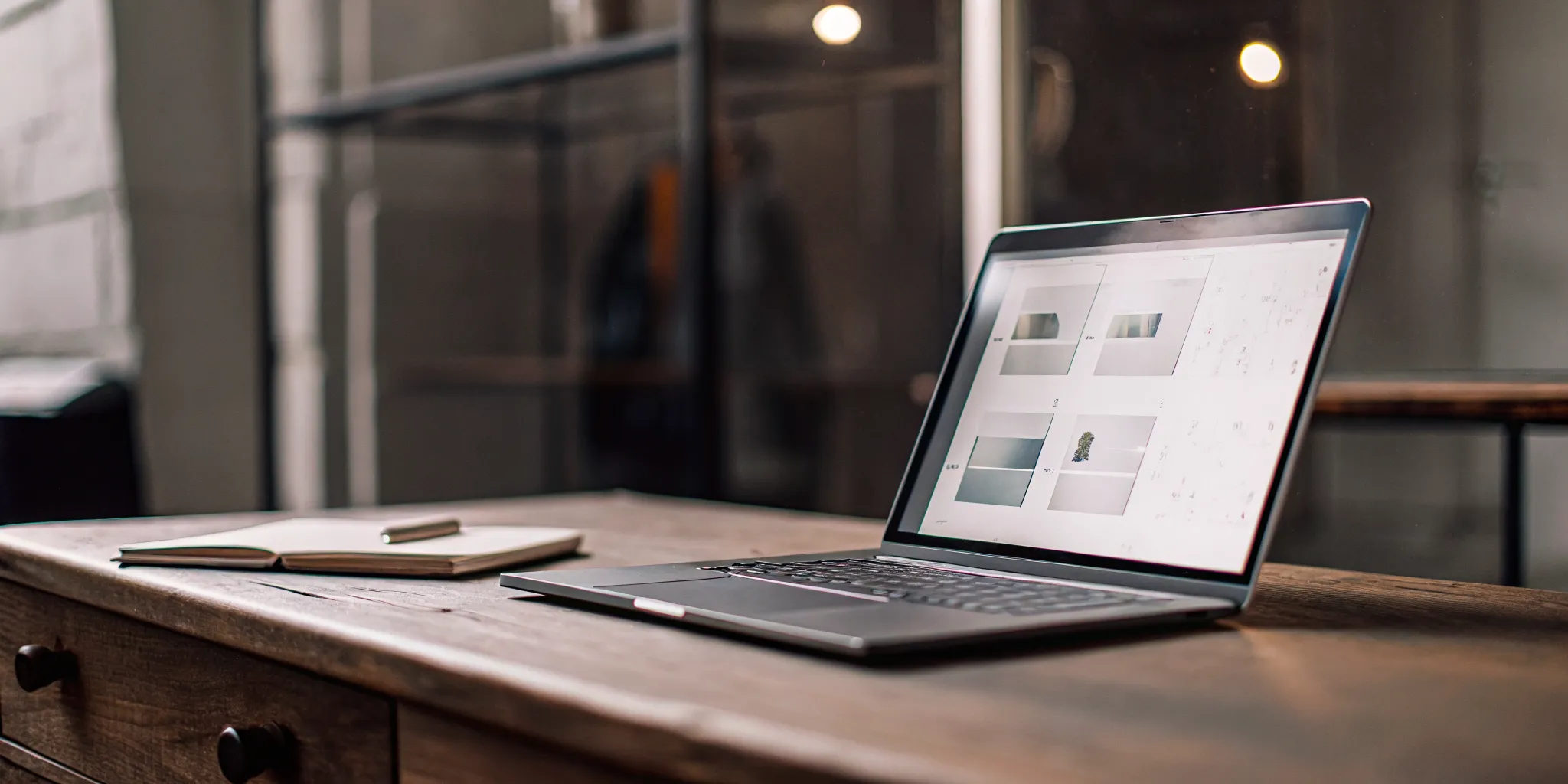 Online eviction history check for landlords on a laptop.