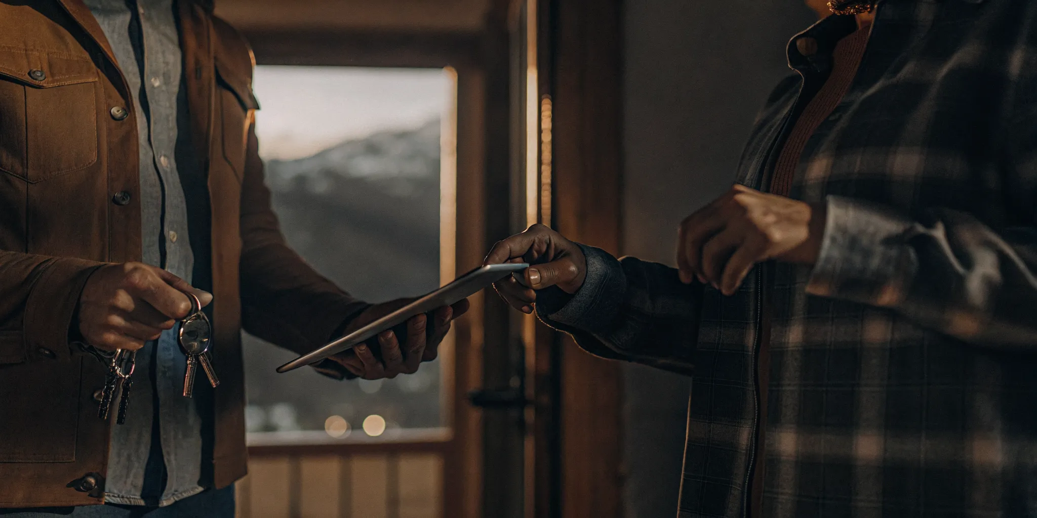 Colorado renter sharing a digital screening report with a landlord