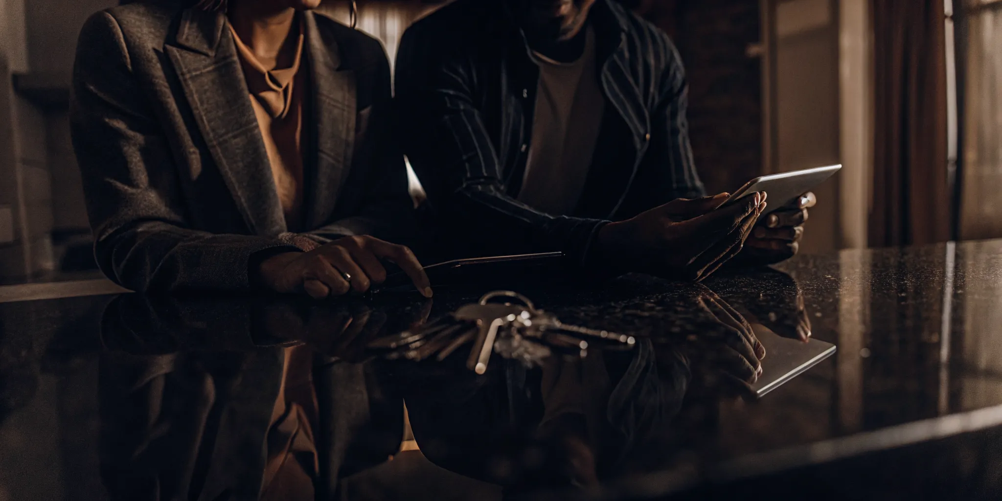 Renter reviewing rental application costs on a tablet