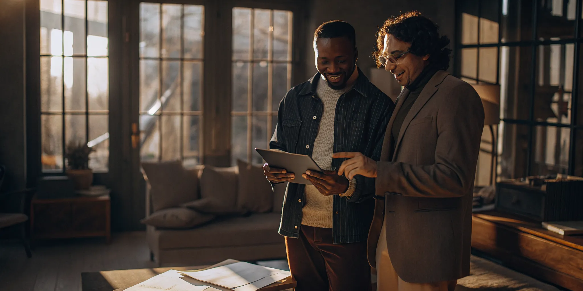 Renter reviewing the core parts of a tenant background check, including credit, criminal, eviction, and income details, with a leasing agent.
