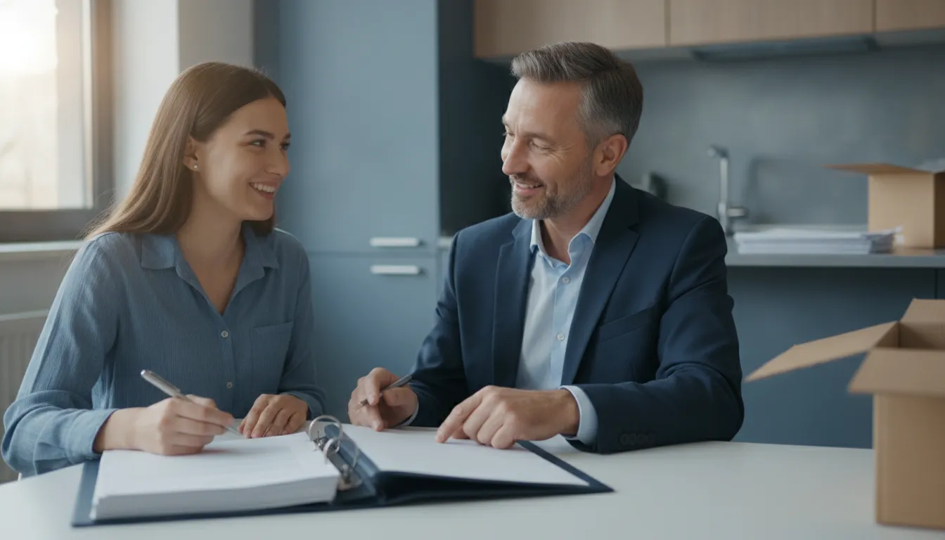 A renter reviewing their rental history report ahead of a rental application