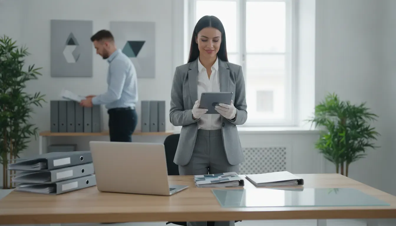 Property manager handling applicant information in a privacy-conscious office