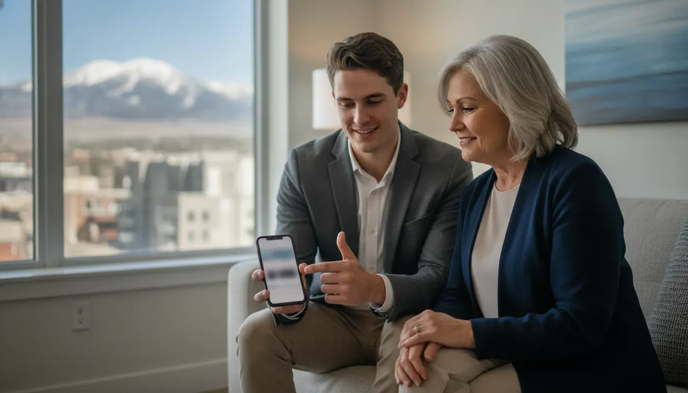 Renter sharing a Portable Tenant Screening Report with a Colorado landlord