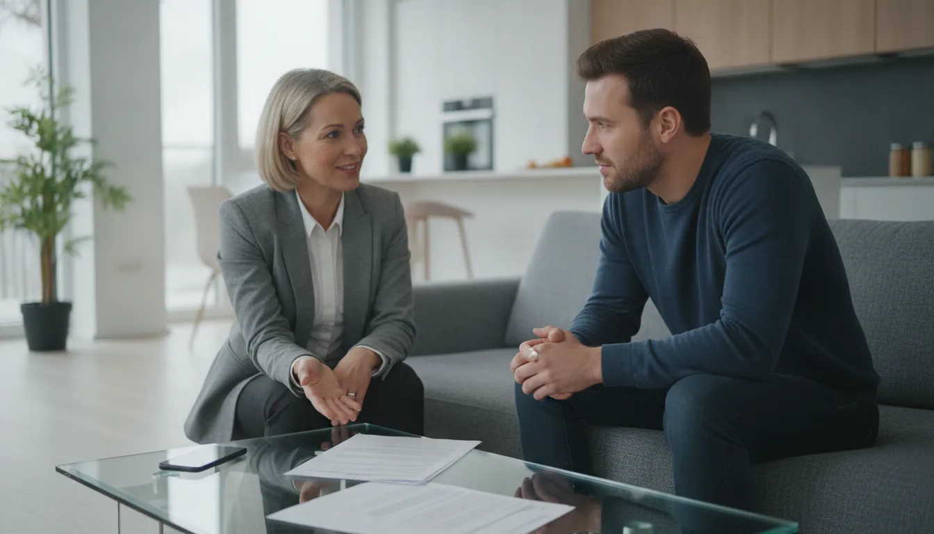 Renter reviewing a tenant screening report before sharing it with a landlord
