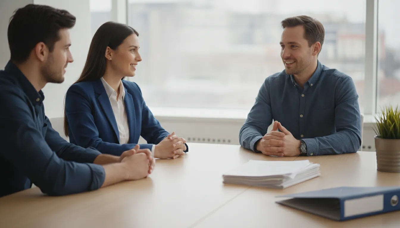 Renter sharing a portable tenant screening report with a landlord