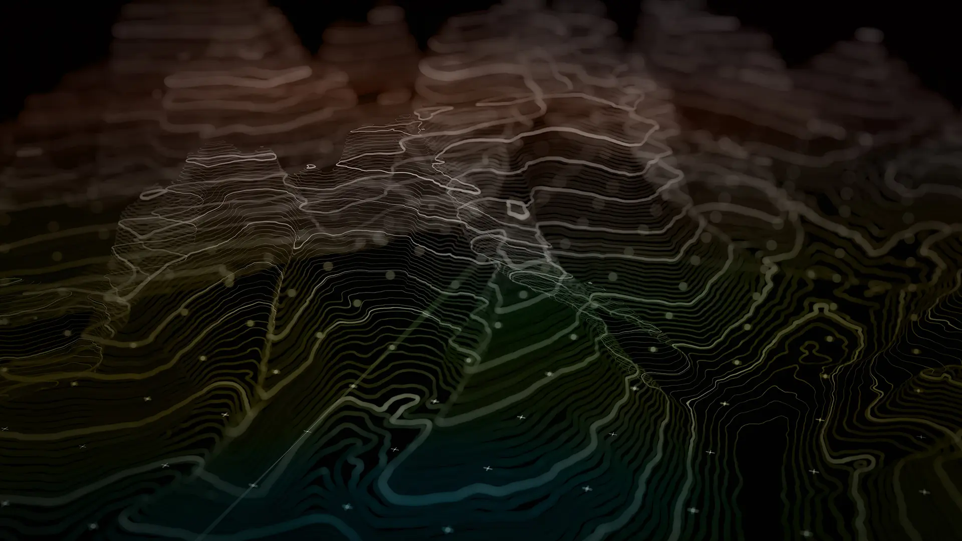 Grey vehicle with mounted EchoShield radars against a black background with grey hexagon pattern