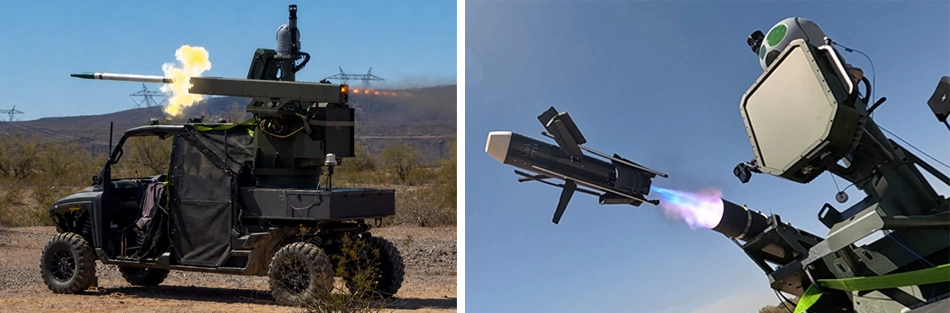 Moog defense demo with radar and rockets