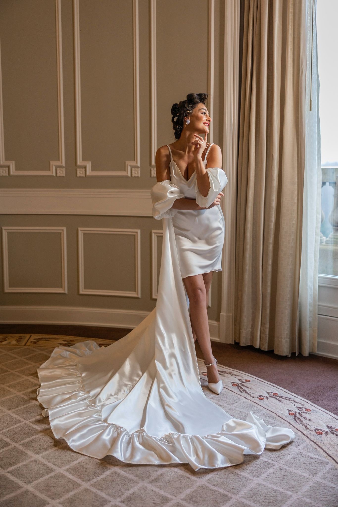 La délicatesse qui accompagne les premiers instants du grand jour.