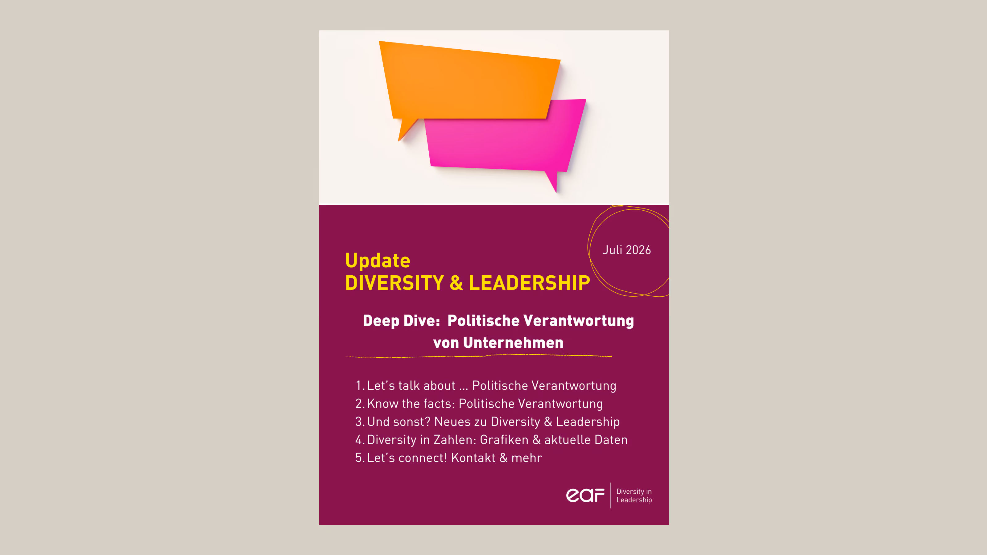 Update Diversity & Leadership