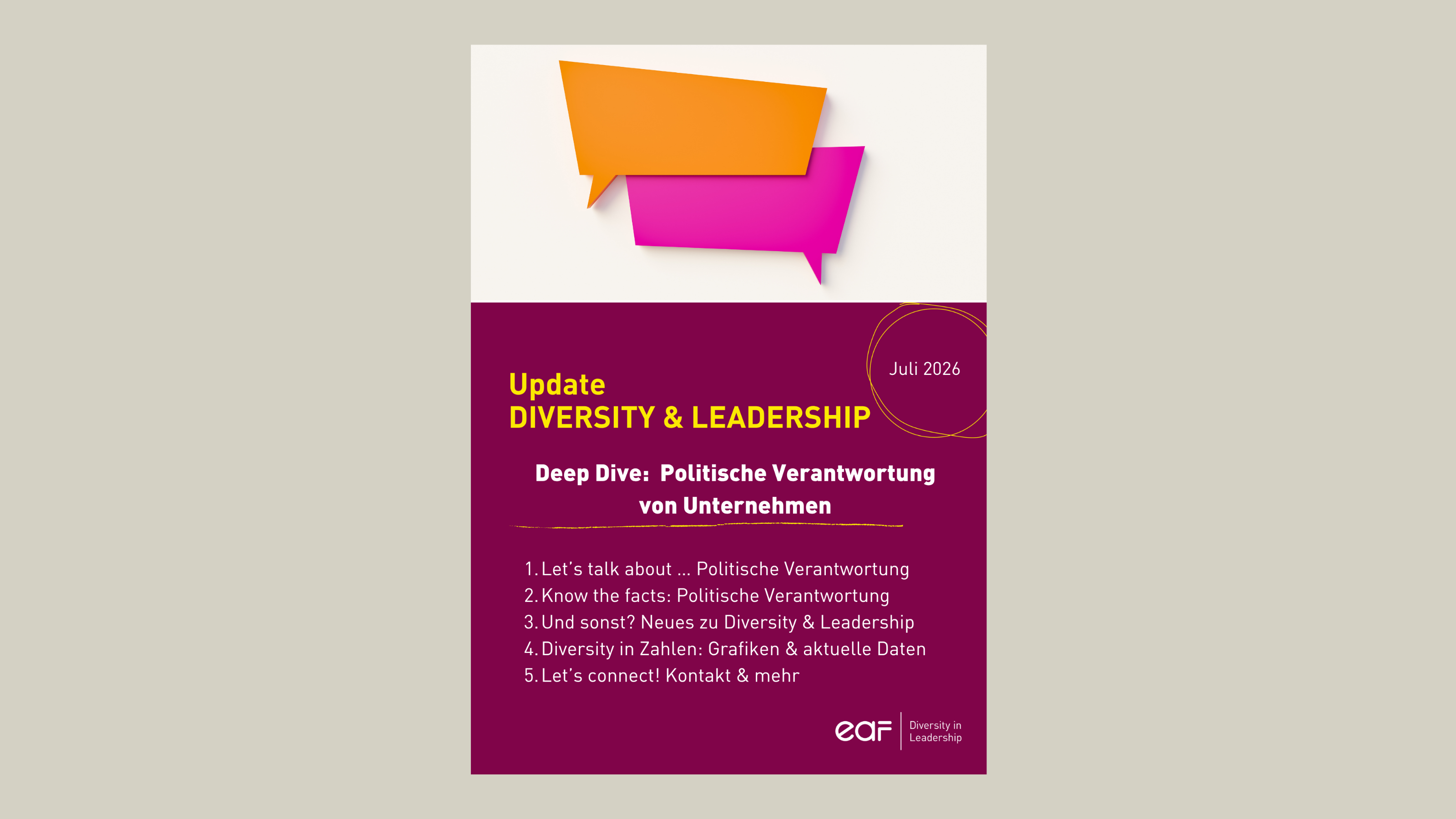Update Diversity & Leadership