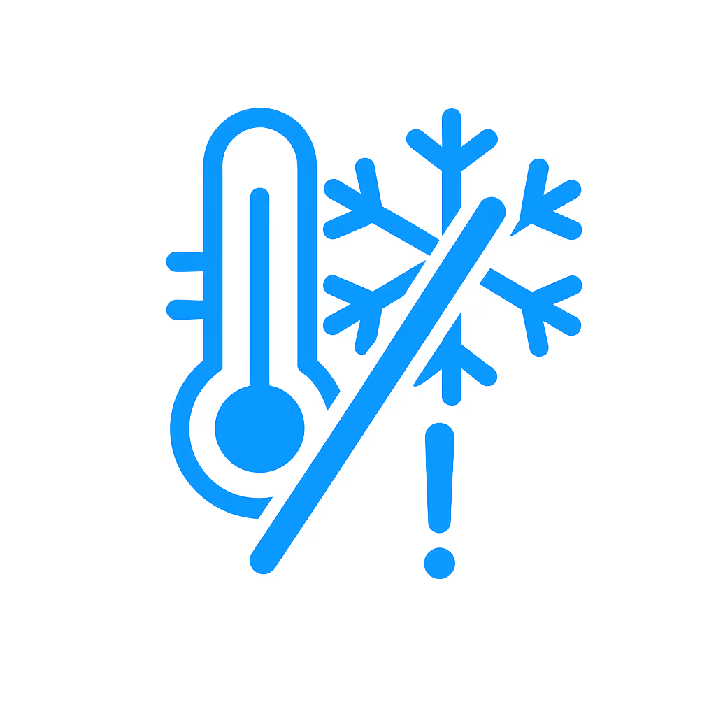 Symbol: unzuverlässige Kühlung