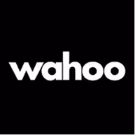 Wahoo brand logo in white text on a black background.
