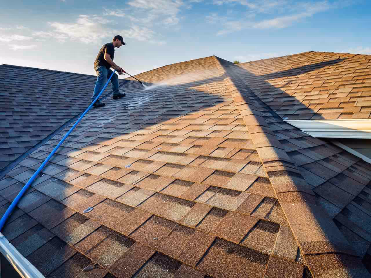 Ragin Cajun Soft Wash crew providing expert roof soft washing Longwood services to eliminate moss and mildew