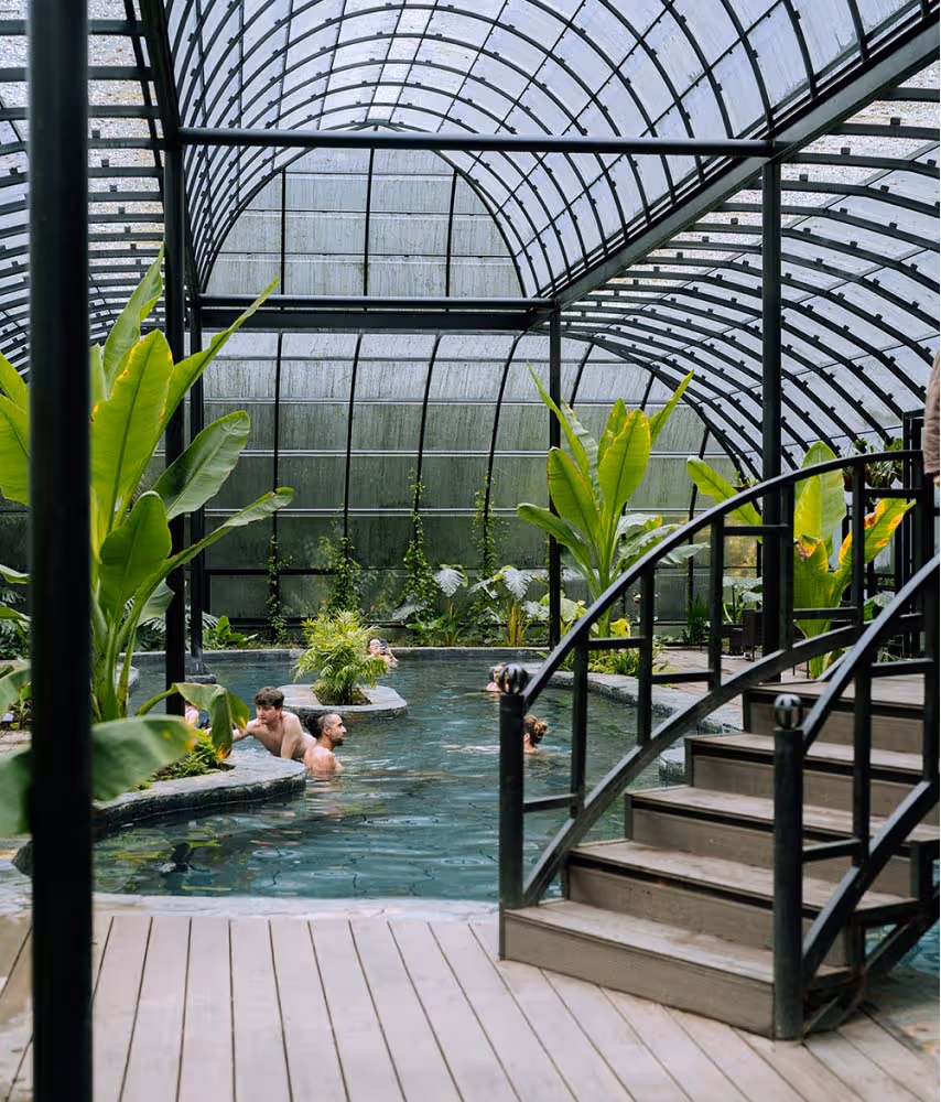 Interior del palacio de cristal