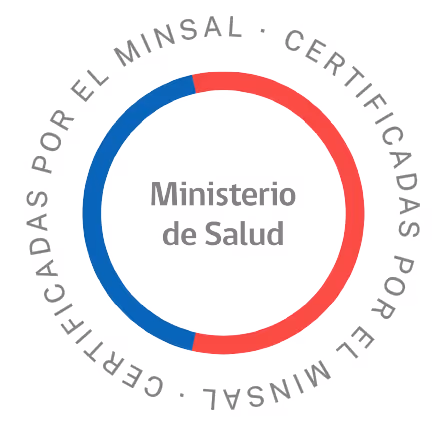 Sello de las aguas certificadas por el Ministerio de Salud de la República de Chile