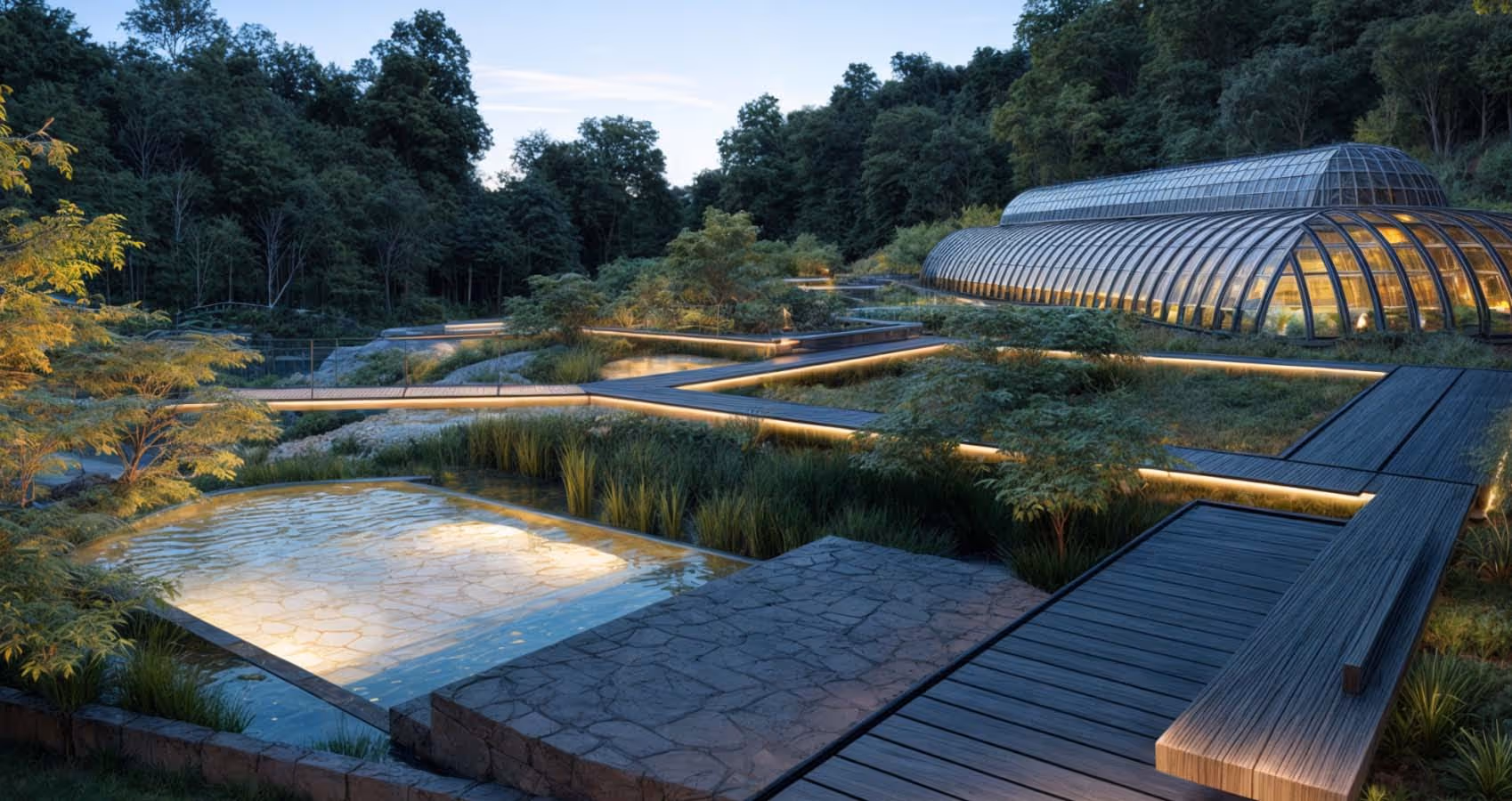 Abre en Pucón el primer jardín botánico con aguas termales del país