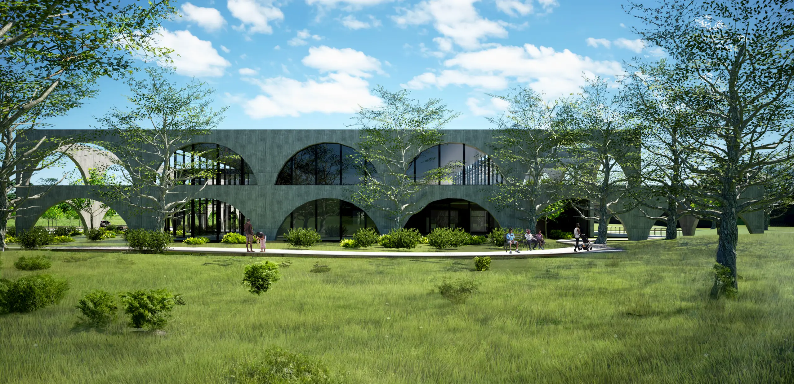 Hoofdgebouw en dagcentrum