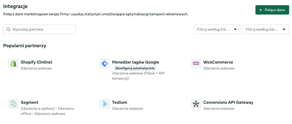 Integracje Piksela FB z zewnętrznymi narzędziami