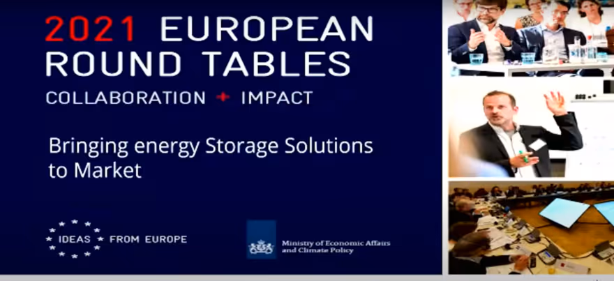 2021 European Round Tables: Bringing Energy Storage Solutions to Market