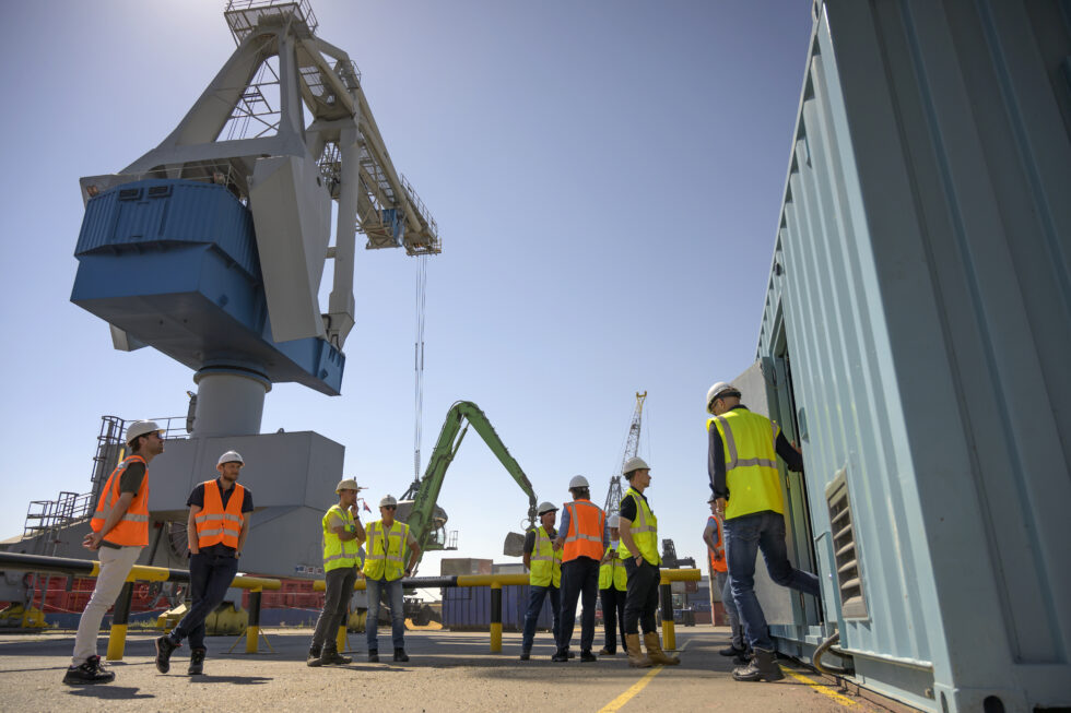 QuinteQ's flywheel at C. Steinweg's terminal at the Port of Moerdijk