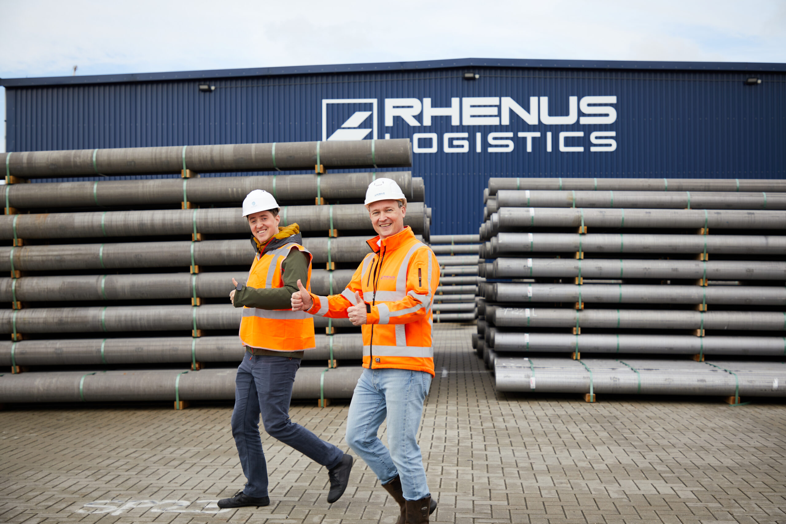 Timo of QuinteQ at Rhenus Logistics at Waalhaven, Rotterdam
