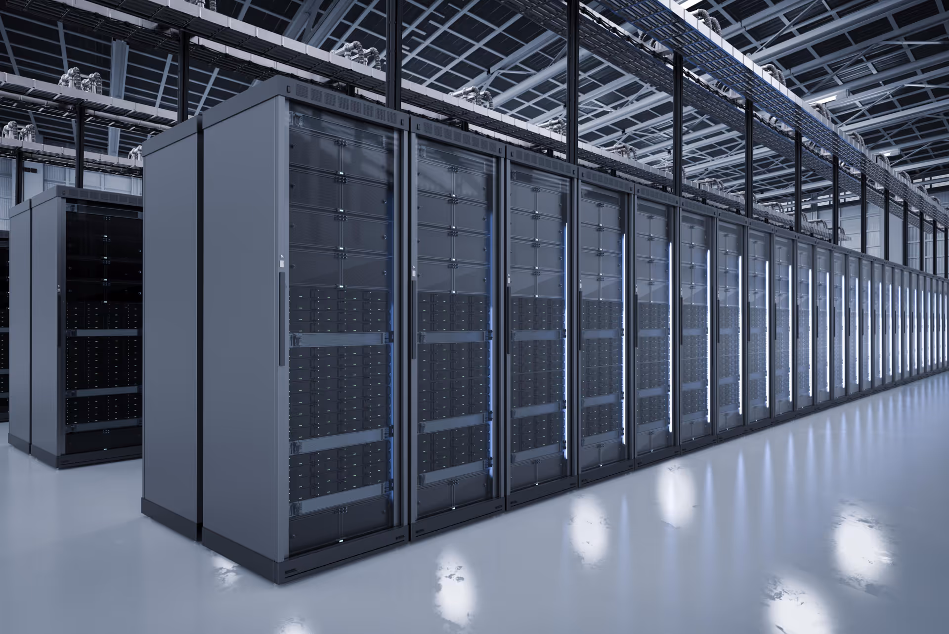 Data center full of servers