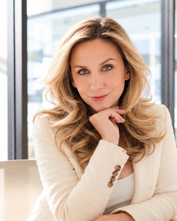 Christina Muller seated at a conference table