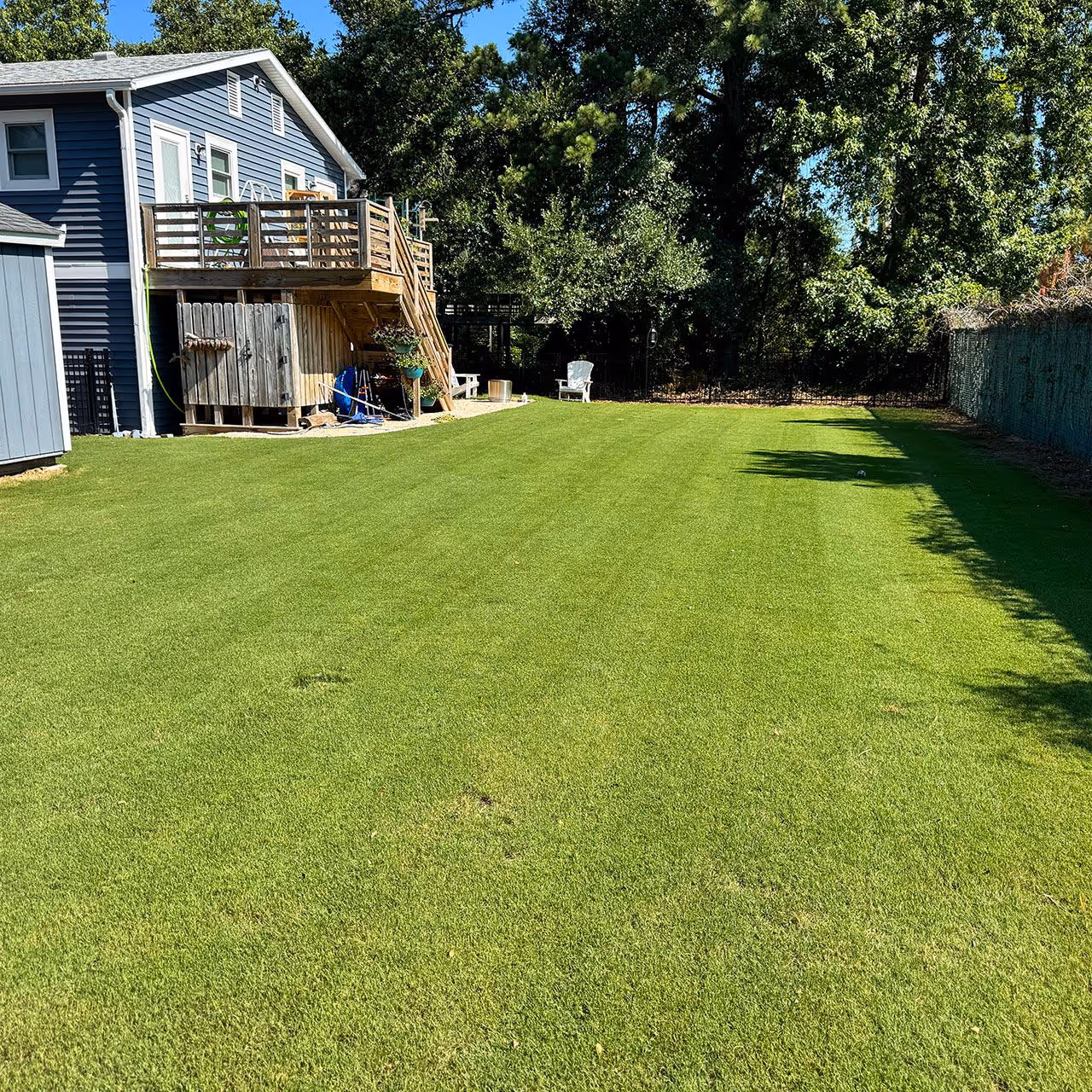 Lawn mowing and cleanup services by Yard Rescue