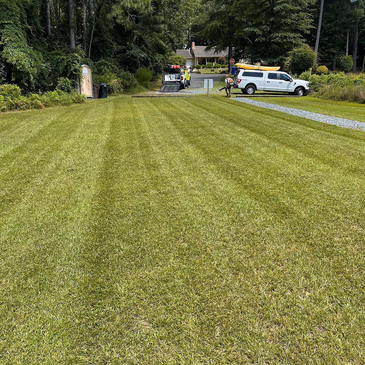 Weekly lawn maintenance service by Yard Rescue